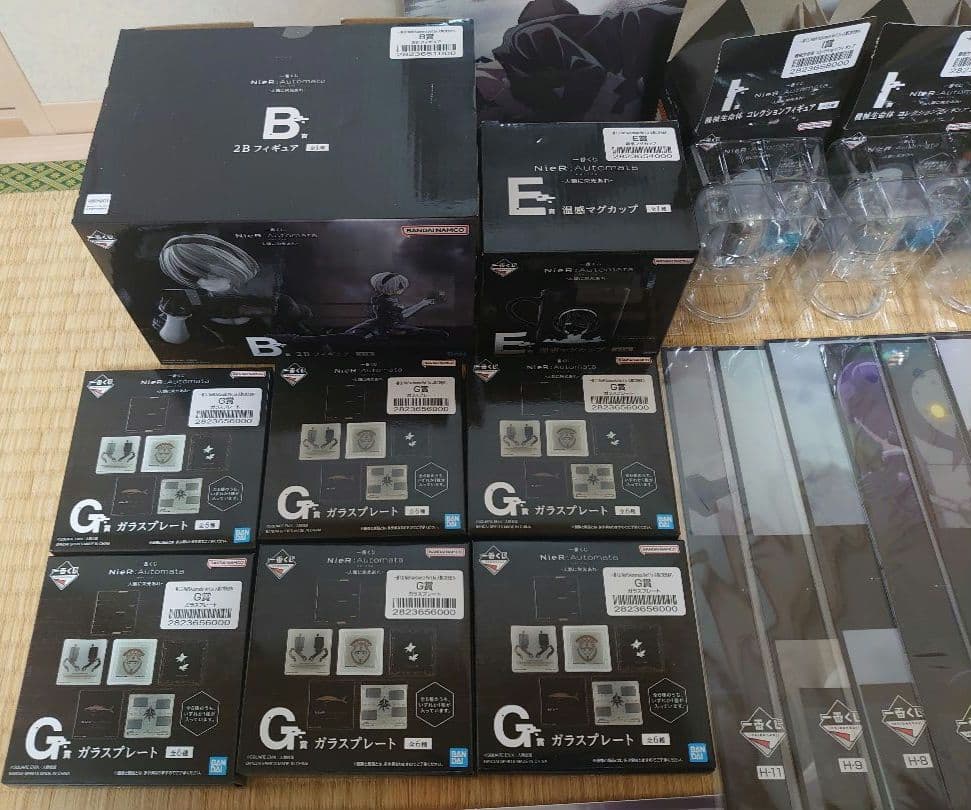 【被りなし】ニーアオートマタ一番くじ B賞 機械生命体 温感マグカップなどセット