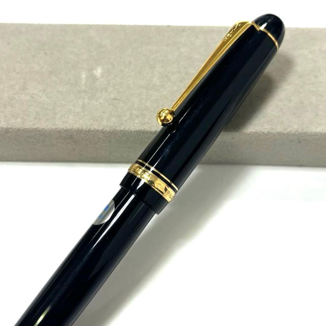【14Kペン先】パイロット カスタム74 中字M ブラック×ゴールド