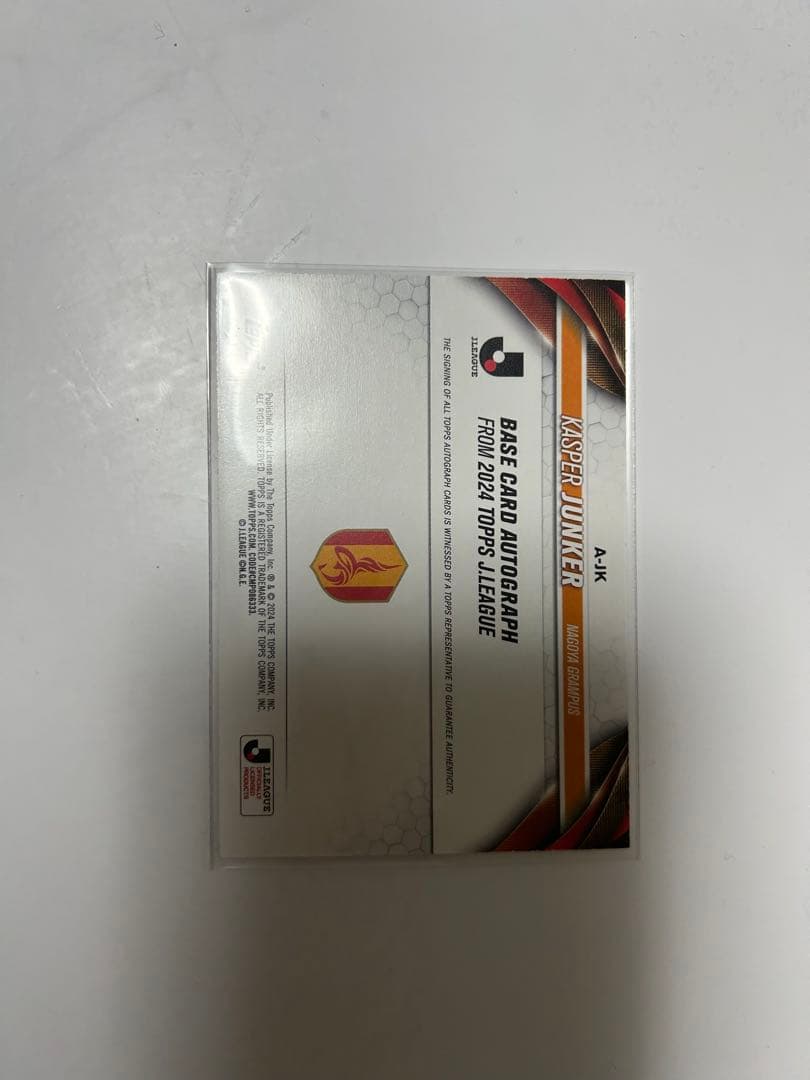 【1of1】2024 TOPPS キャスパー・ユンカー　直筆サインカード