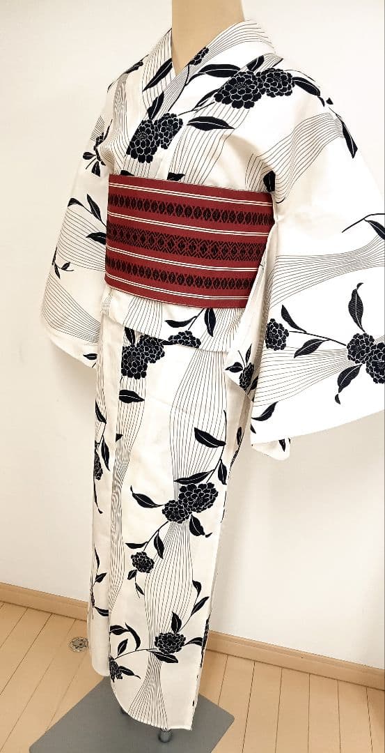 綿麻浴衣　トールサイズ　裄71cm