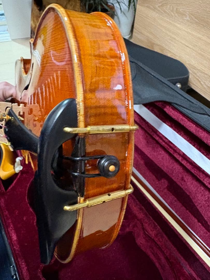 バイオリン ノーラベル 4/4サイズ 虎杢 一枚板