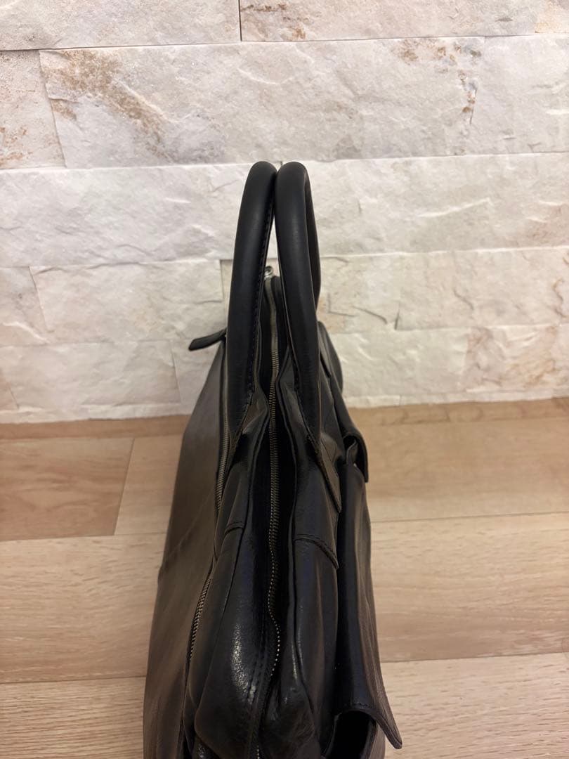 ［超美品］COCOMEISTER ブラックレザー ビジネスバッグ