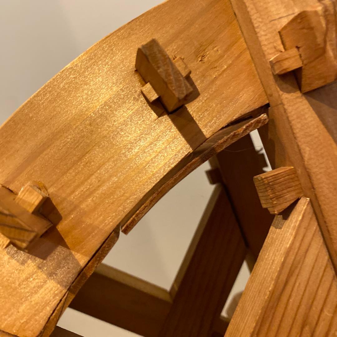 ⭐︎みやびを様⭐︎水車　木製　水車径46㎝　庭　置物　和風　庭園