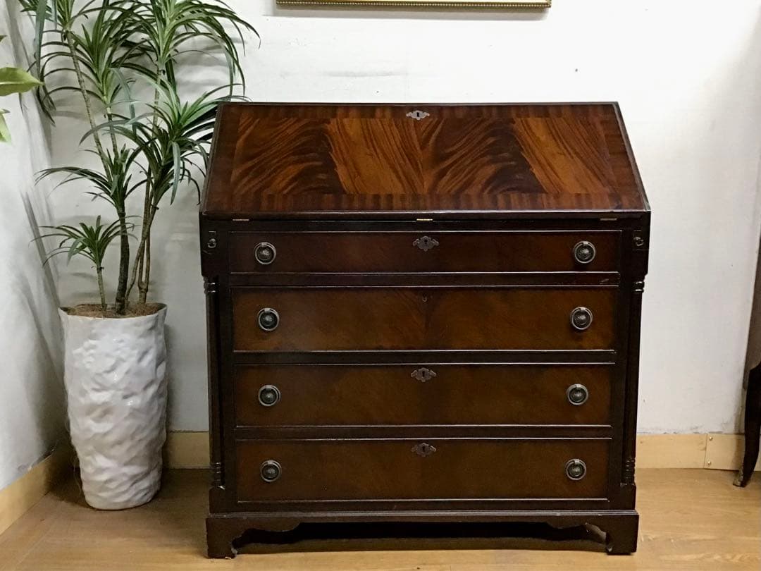 管382☆イギリス☆アンティーク☆Rosjohnロスジョン☆ライティングビューロ