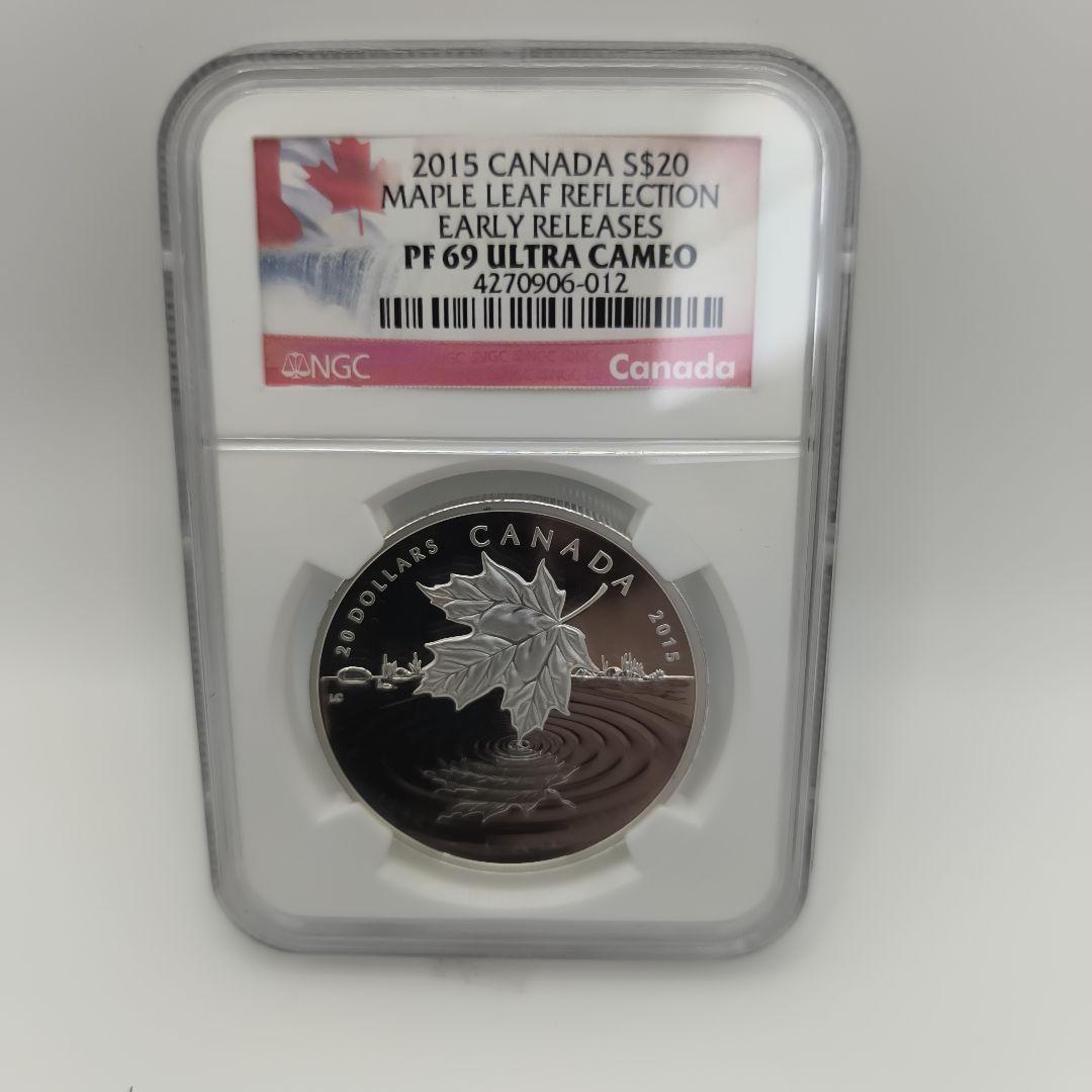 2015年 カナダ $20 メイプルリーフ 