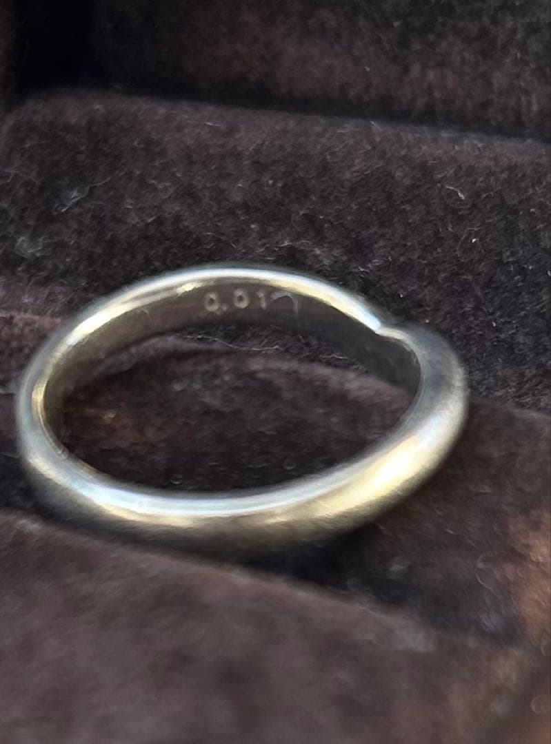 I-PRIMO プラチナ ウェーブリング ダイヤモンド　3g