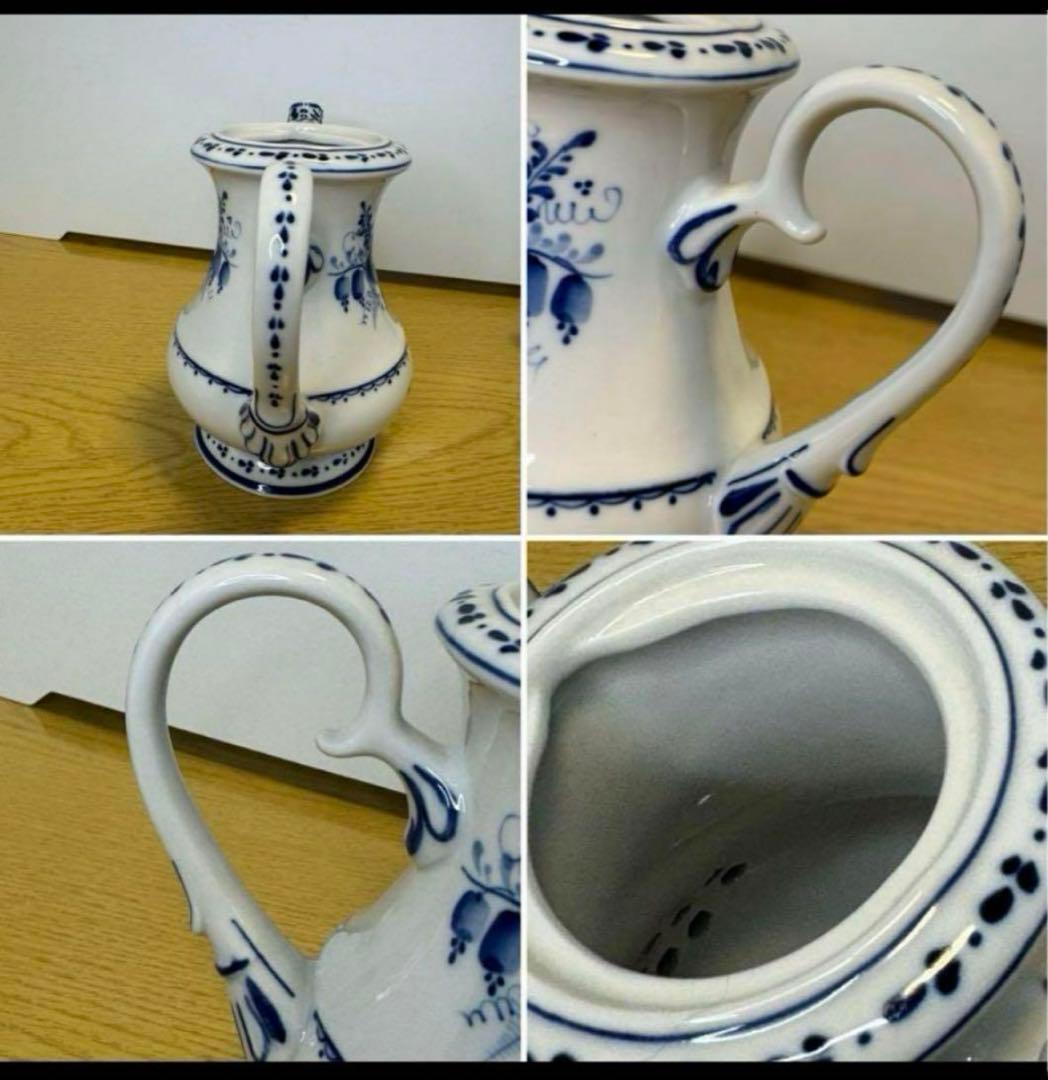 セール❗️ロシア　ヴィンテージ グジェリ焼き　ポットとシュガーポット２個セット