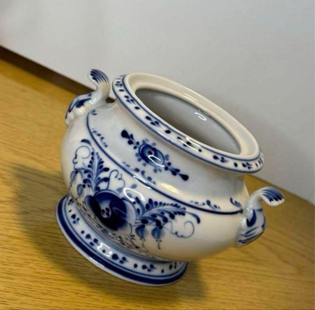 セール❗️ロシア　ヴィンテージ グジェリ焼き　ポットとシュガーポット２個セット