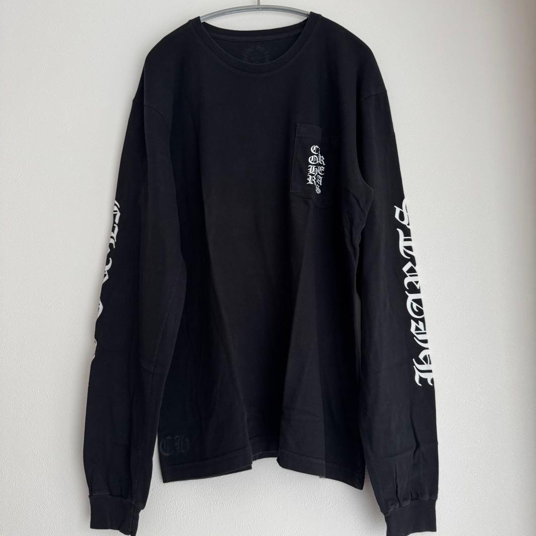 chrome heartsクロムハーツ スクエアロゴ Tシャツ L