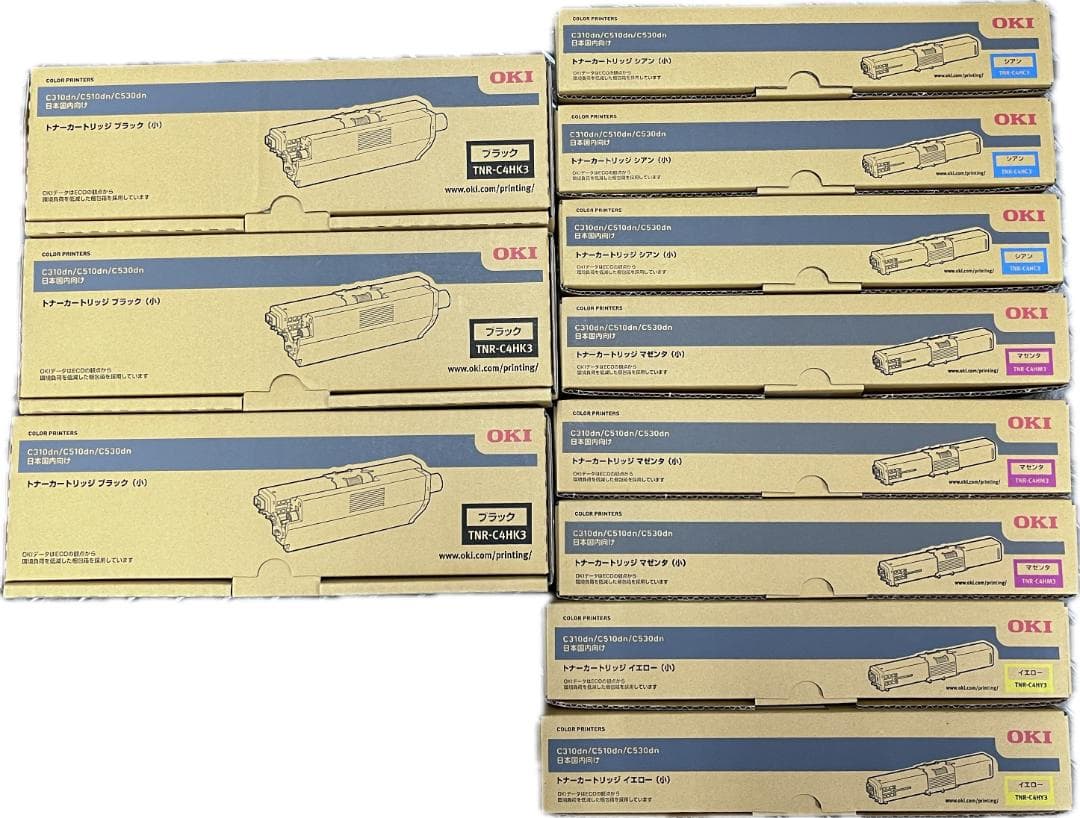 ネスティア　OKI TNR-C4HK3,C3,M3,Y3 11個セット