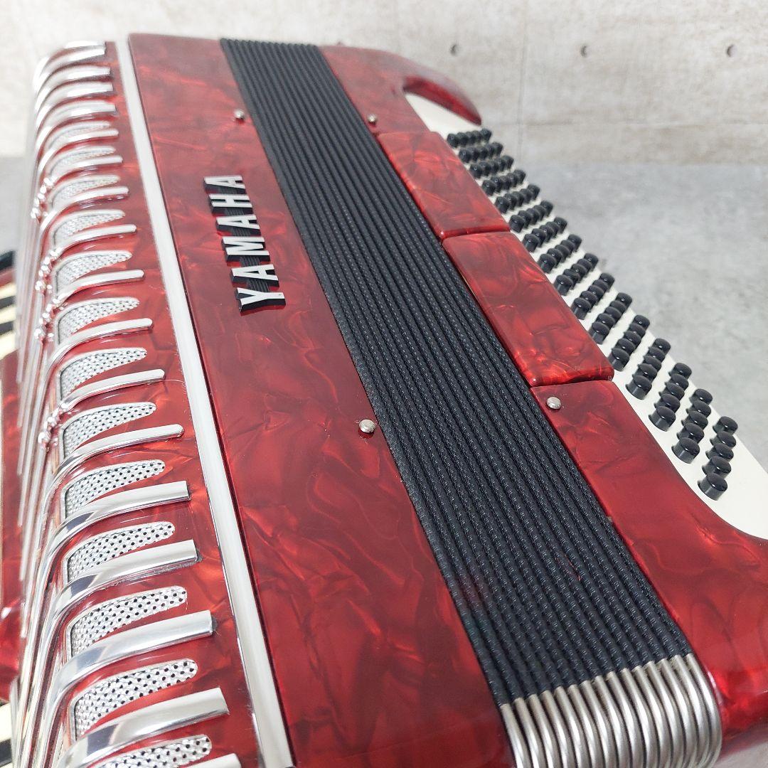 YAMAHA アコーディオン YA-80 レッド ソフトケース付き 80ベース