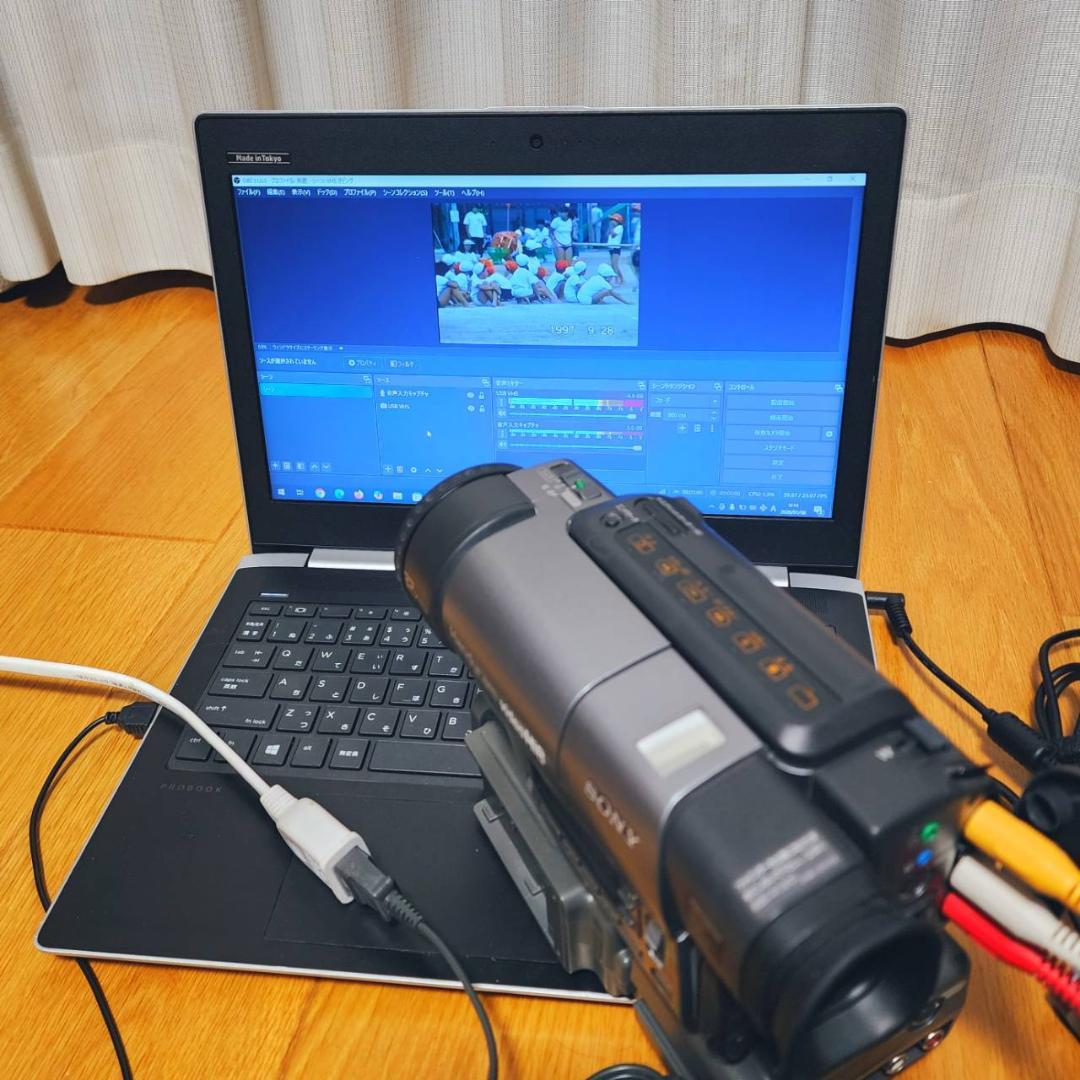 【動作確認済】SONY 高画質 Hi8 ビデオカメラ CCD-TR3000 一式