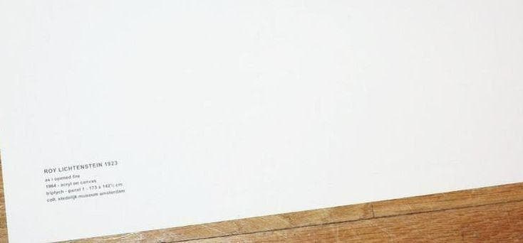 現品限り　As I Opened Fire ロイ リキテンスタイン リトグラフ