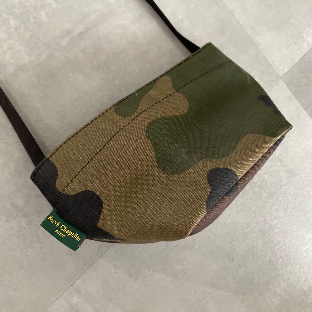 Herve Chapelier 迷彩 ショルダーバッグ