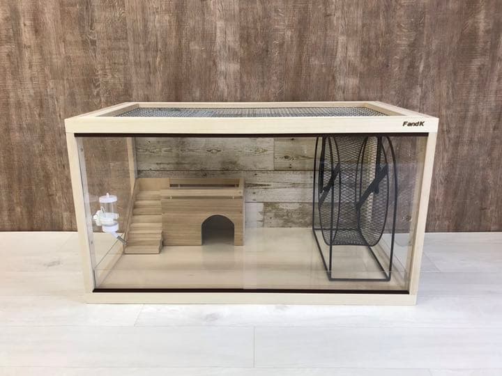 ＦandＫ爬虫類木製ケージ　ハリネズミ仕様　800×450×450