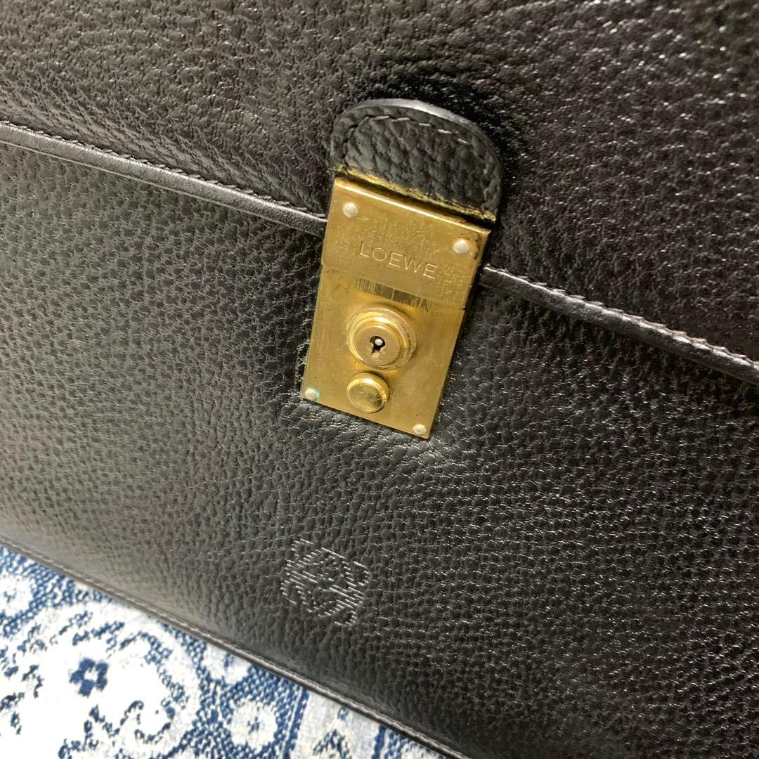 LOEWE ロエベ ブリーフケース ビジネスバッグ ブラック レザー