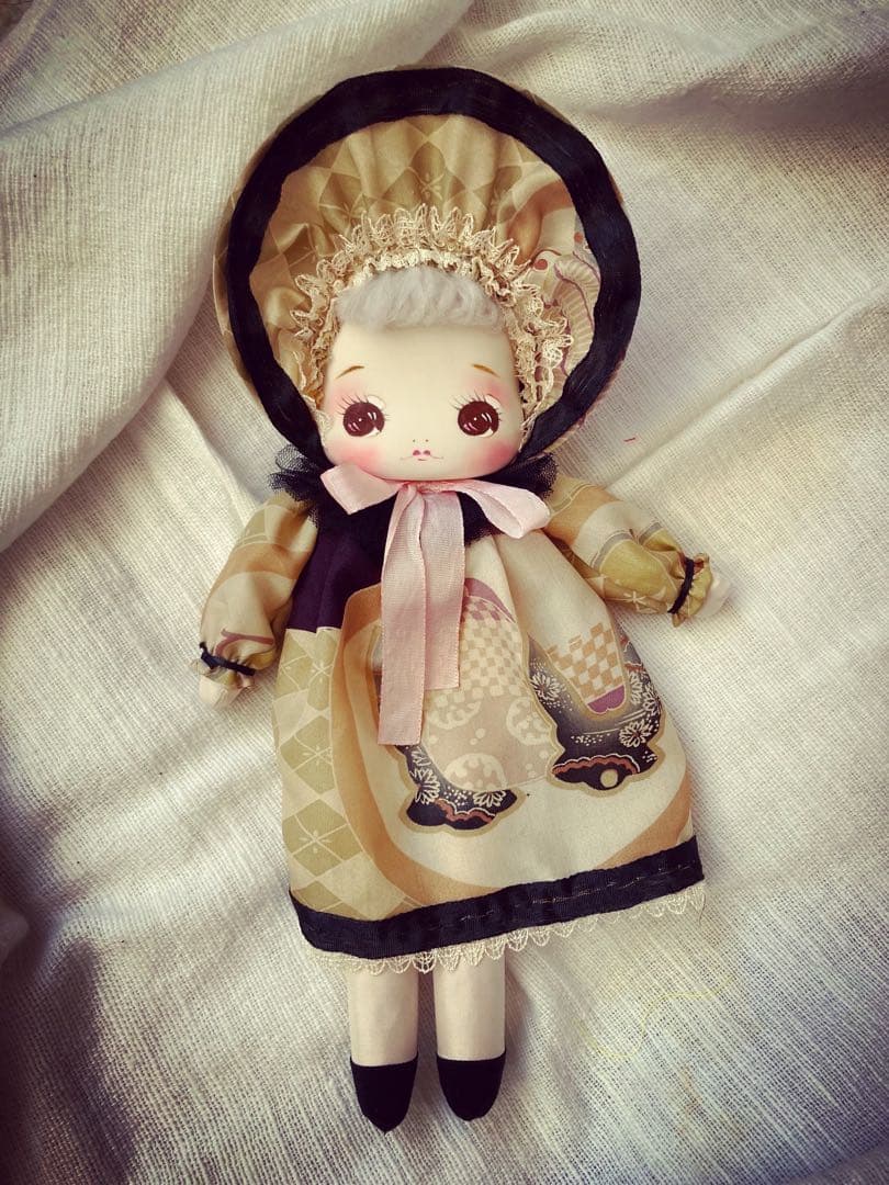 つきもとつきこの文化人形 ヘロヘロ人形 アンティーク着物 大正ロマン 昭和レトロ