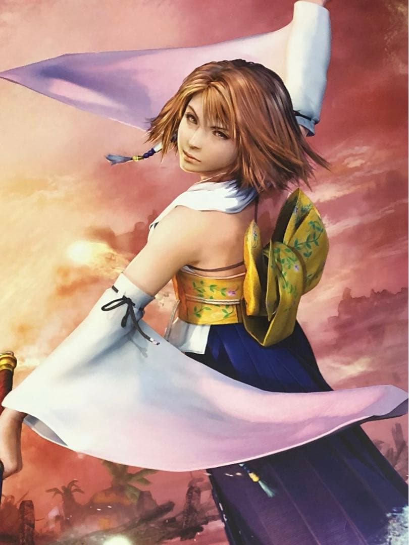 【非売品】ファイナルファンタジーX PS2 ユウナ B2 サイズ ポスター