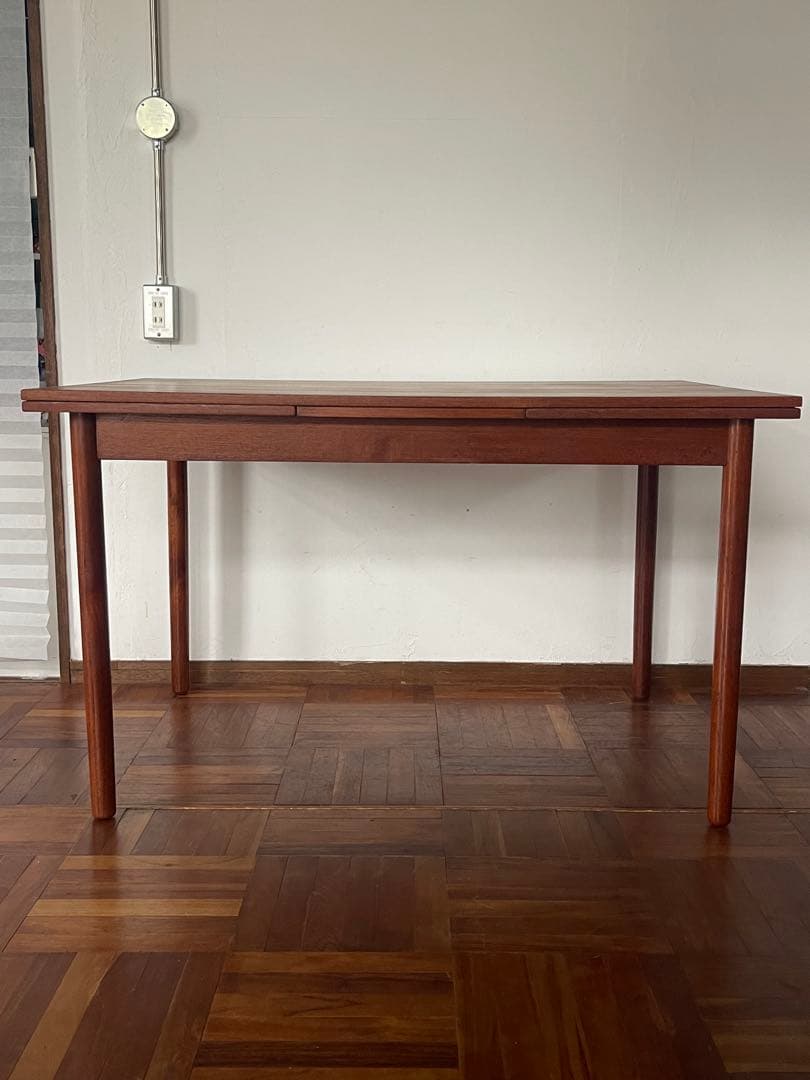 北欧 デンマーク ヴィンテージ チーク エクステンション ダイニング テーブル