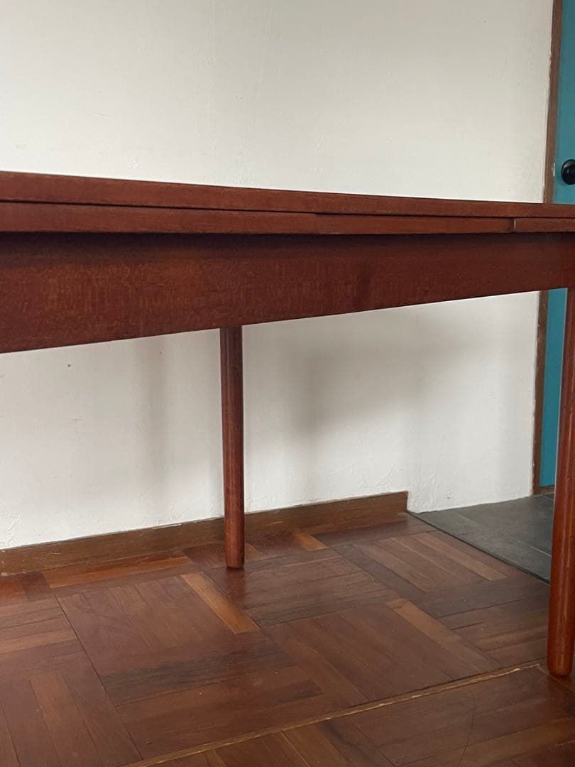 北欧 デンマーク ヴィンテージ チーク エクステンション ダイニング テーブル