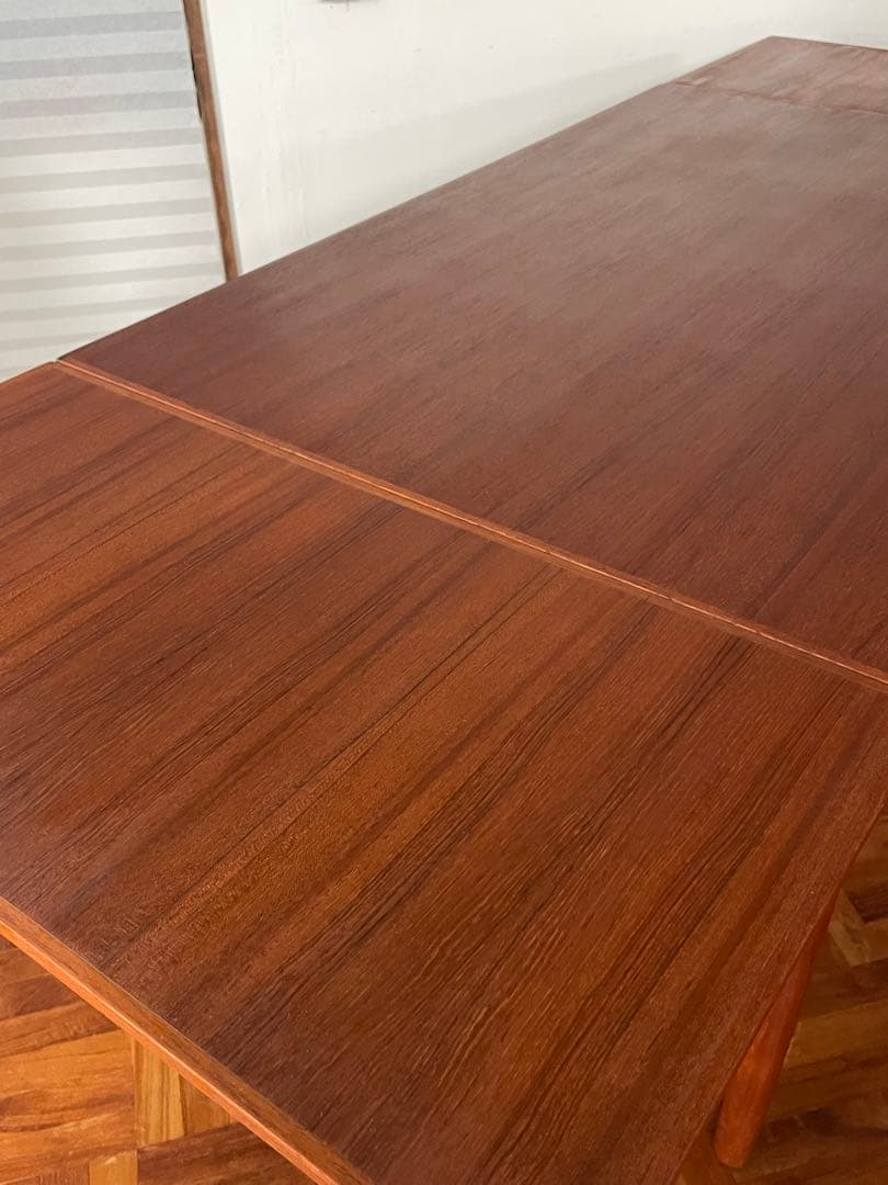 北欧 デンマーク ヴィンテージ チーク エクステンション ダイニング テーブル