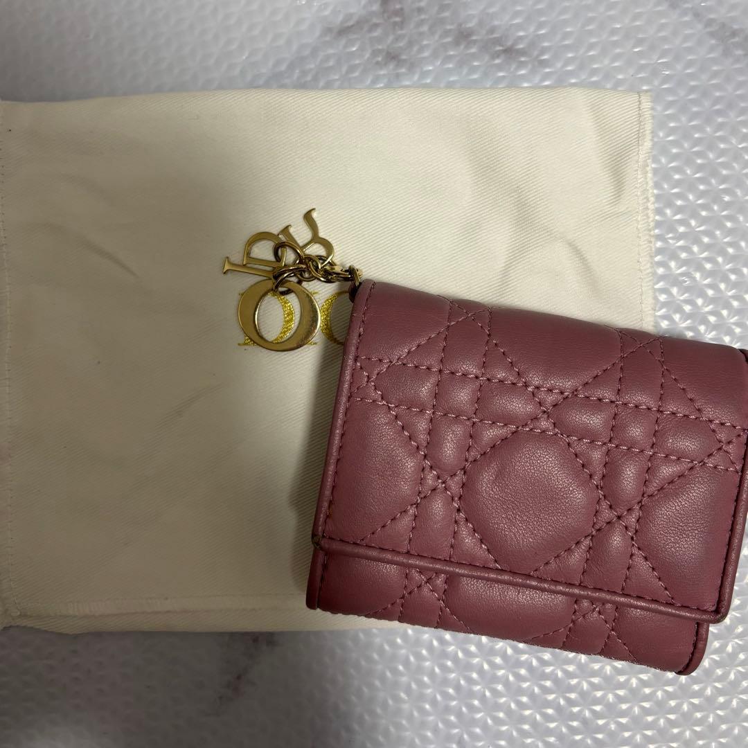 ChristianDior ロータスウォレット 三つ折り