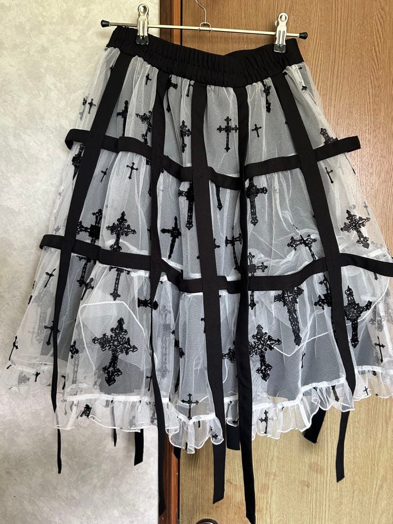 モワティエ十字架フロッキー鳥籠スカート