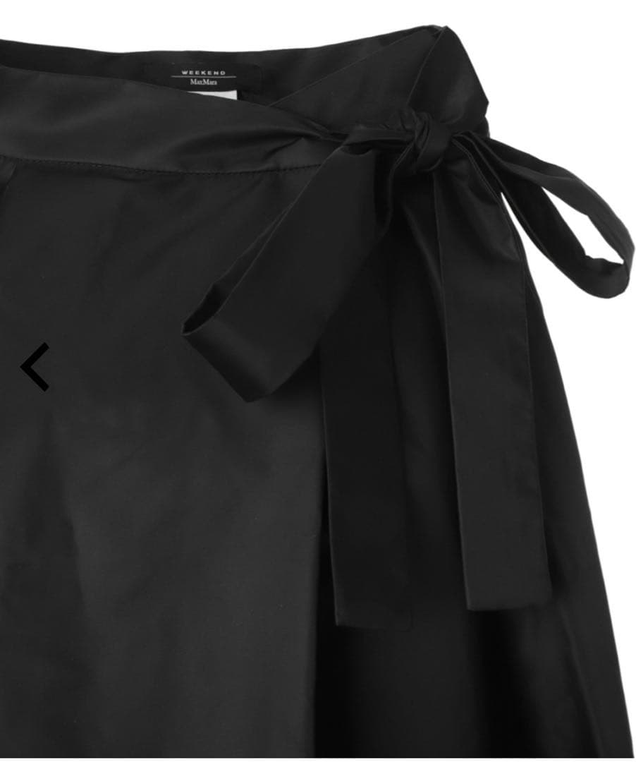 新品⭐︎今期Max Mara テクニカルツイルラップスカート ブラック
