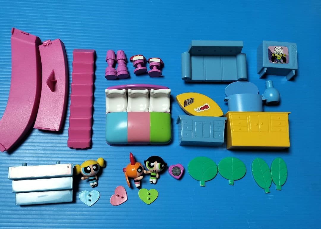 パワーパフガールズ　すてきいっぱいハウス　コレクションフィギュアセット