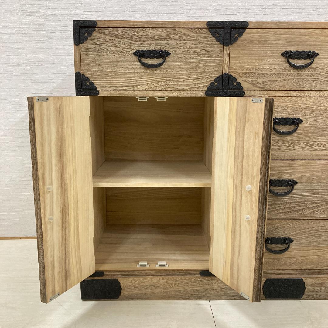 民芸箪笥　工芸タンス　４段　チェスト　古民家　時代