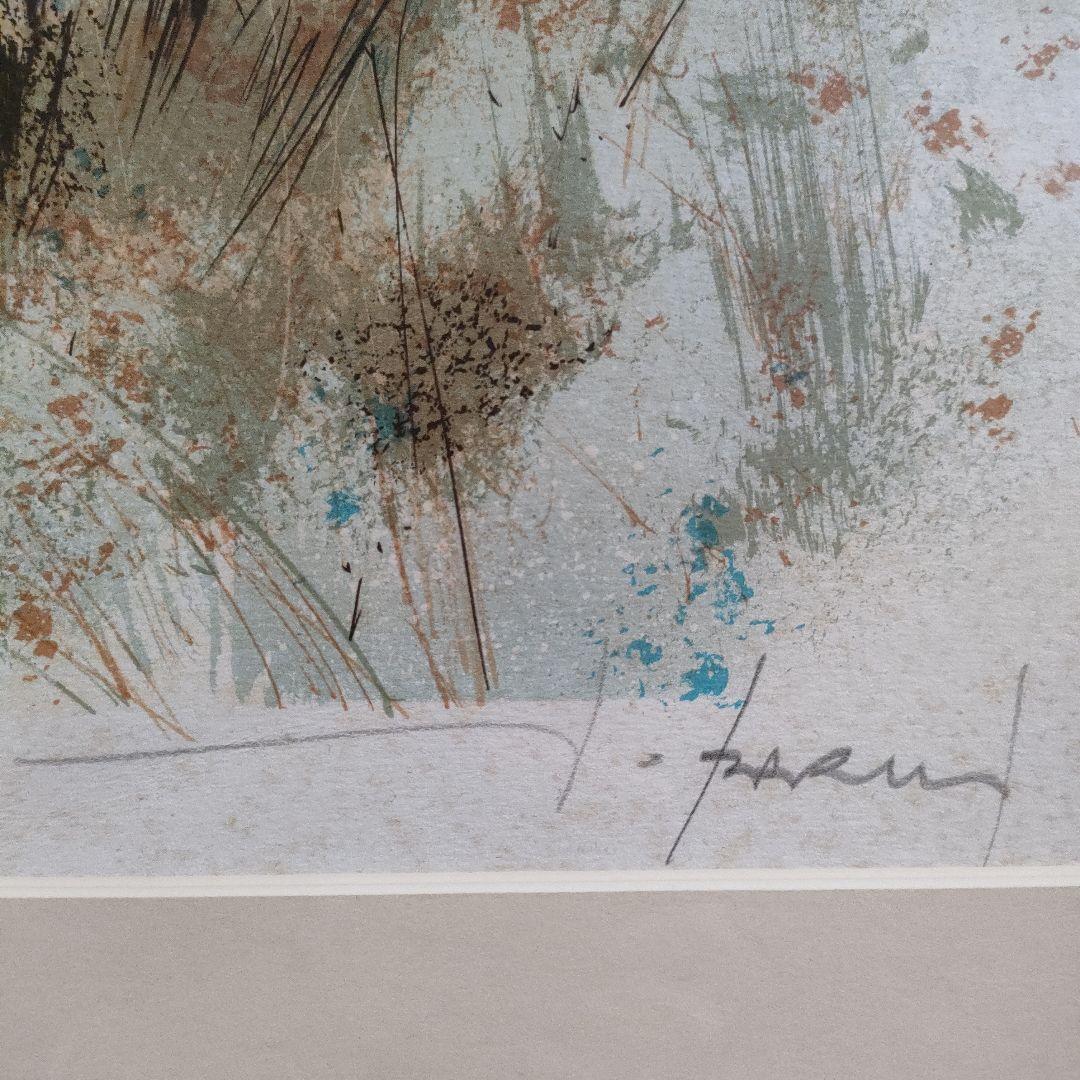 フランソワ·ディザルニー　大判リトグラフ『川岸の家』