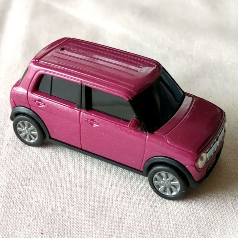 スズキ　Lapan　赤紫のSUVスタイル ミニカー[非売品]