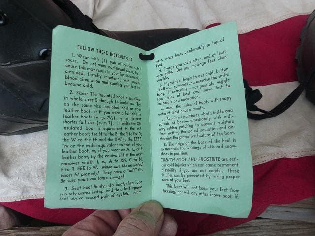 米軍実物 デッド 極寒用　ミッキーマウスブーツ 8W ミッキーブーツ　357