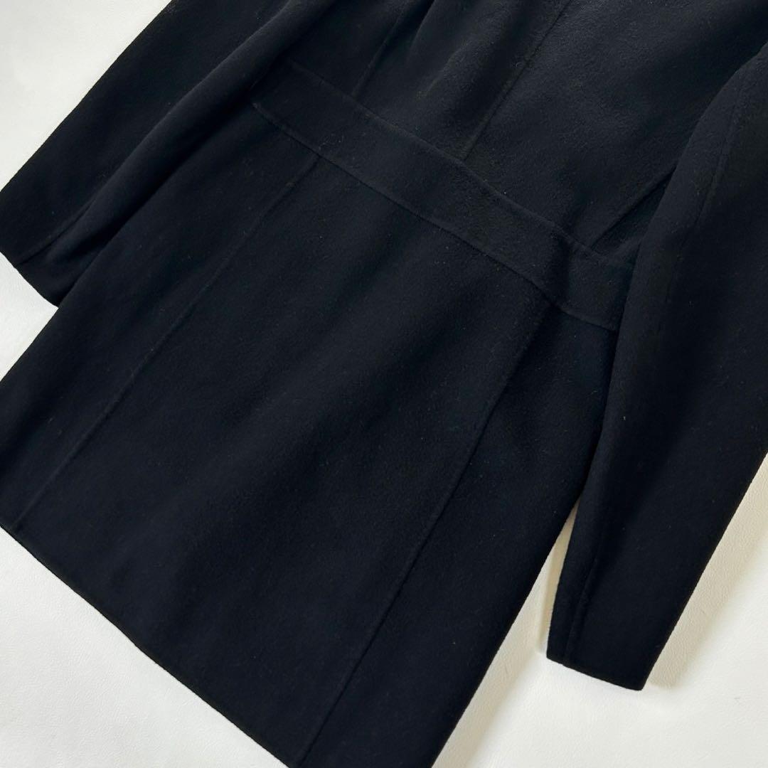 マックスマーラ アンゴラ クチートアマーノ チェスターコート ジャケット 黒