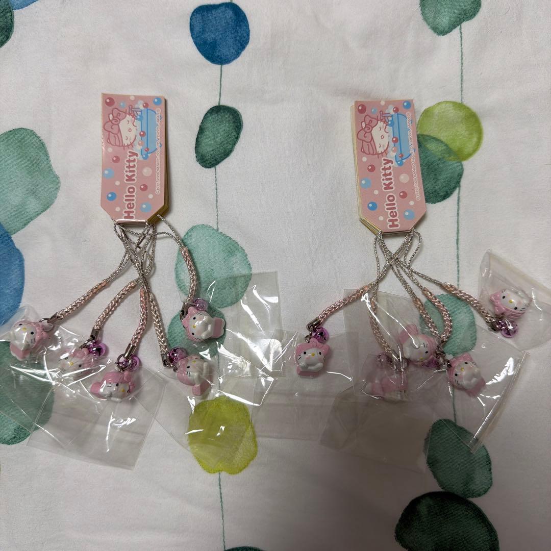 【新品未開封】ハローキティ バスタイム お風呂 根付 ストラップ 10点セット