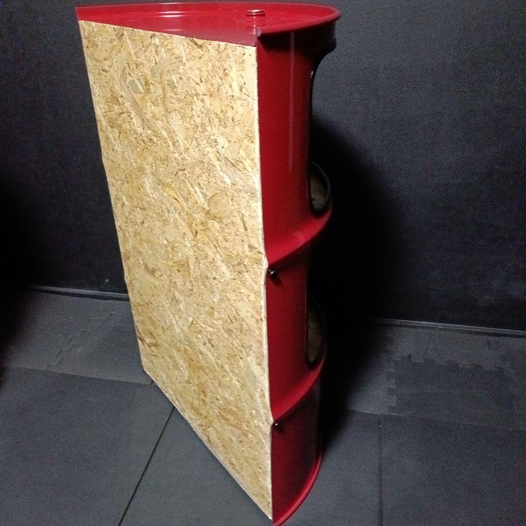 ​ドラム缶remakeBOX レッド＆OSB合板仕上げ！インダストリアルアート