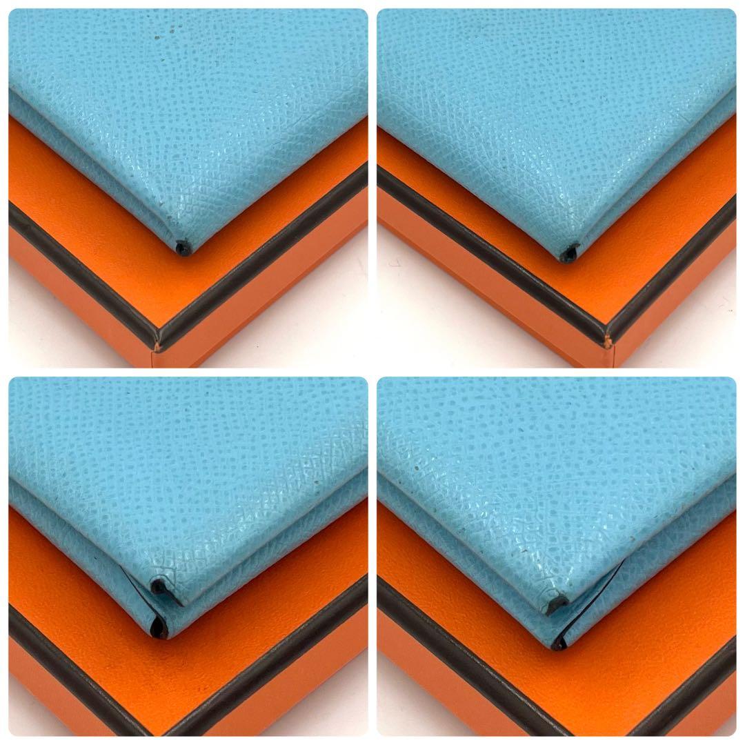 HERMES エルメス カルヴィデュオ ブルー エプソン