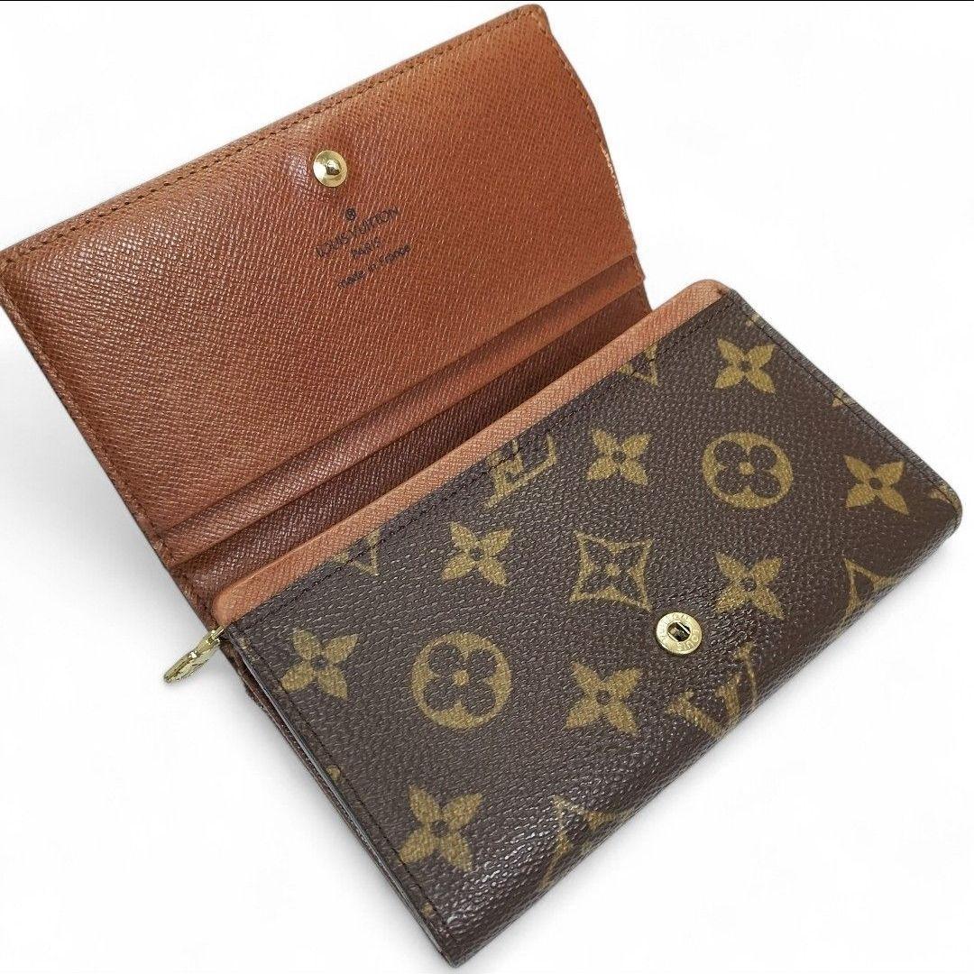 ☆外観美品☆ ルイヴィトン モノグラム トレゾール 二つ折り 財布 M61736