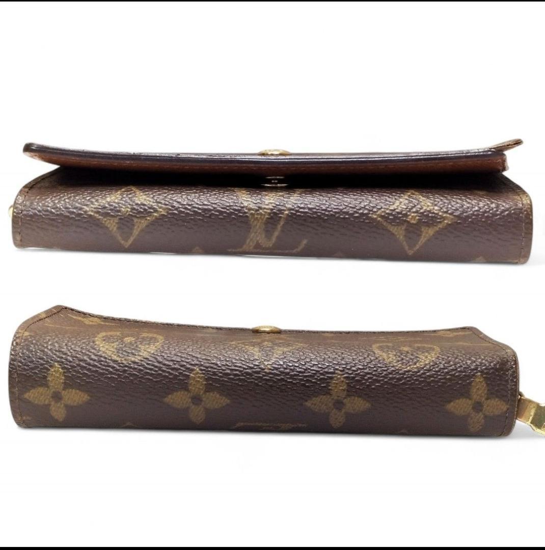 ☆外観美品☆ ルイヴィトン モノグラム トレゾール 二つ折り 財布 M61736