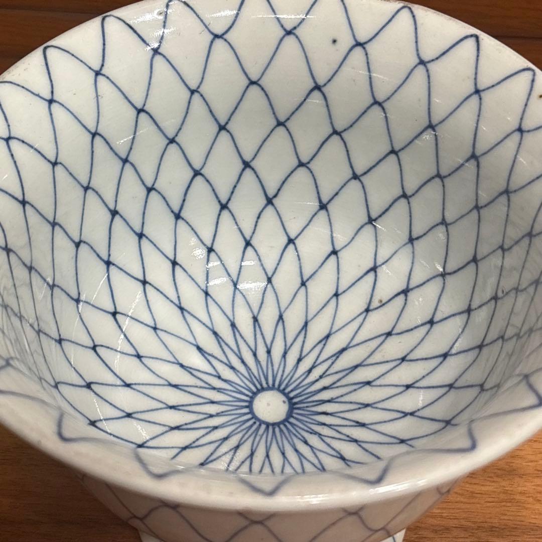 江戸時代　古伊万里　網手　盃洗　コンポート