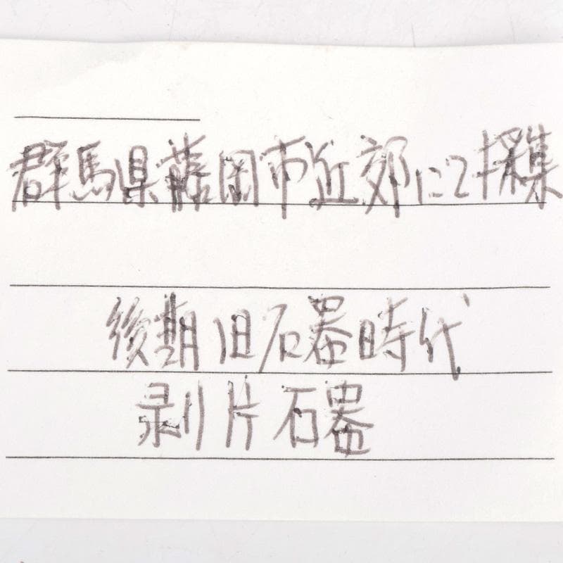 群馬県藤岡市近郊出土　後期旧石器時代　剥片石器　18点まとめて　C　R9313