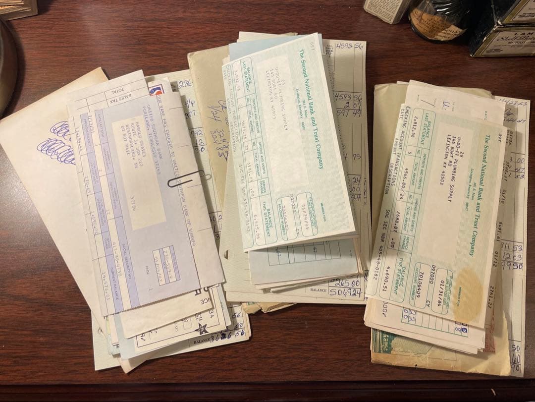 専用ページです 海外　ヴィンテージ　銀行小切手　詰め合わせ　約30点✖️3