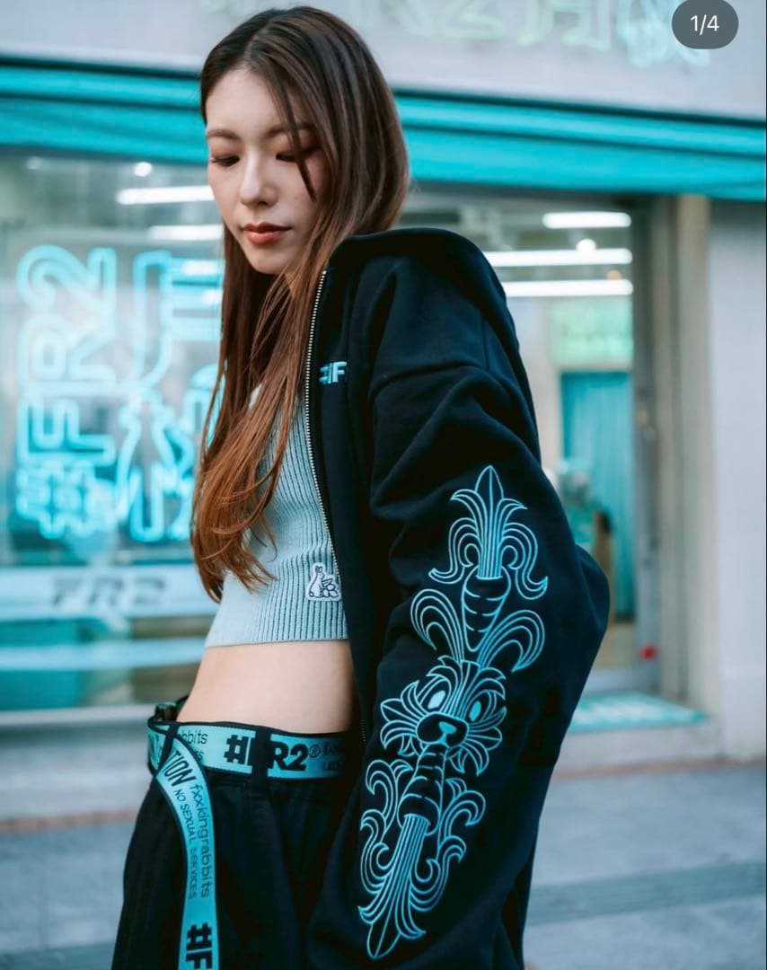 FR2月桃 fr2月桃 パーカー クロム柄 新品未使用未開封品 値段交渉あり