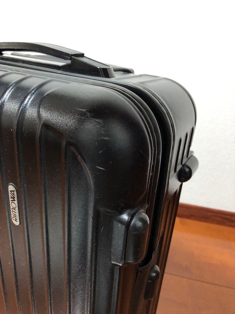 ※難あり【USED】リモワ　機内持込　二輪スーツケース　ブラック