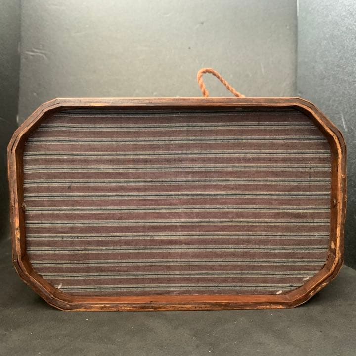 中国 竹細工 藤編 提籃 藤 煎茶提籃 竹籠   野点籠  手提げ篭 茶道具