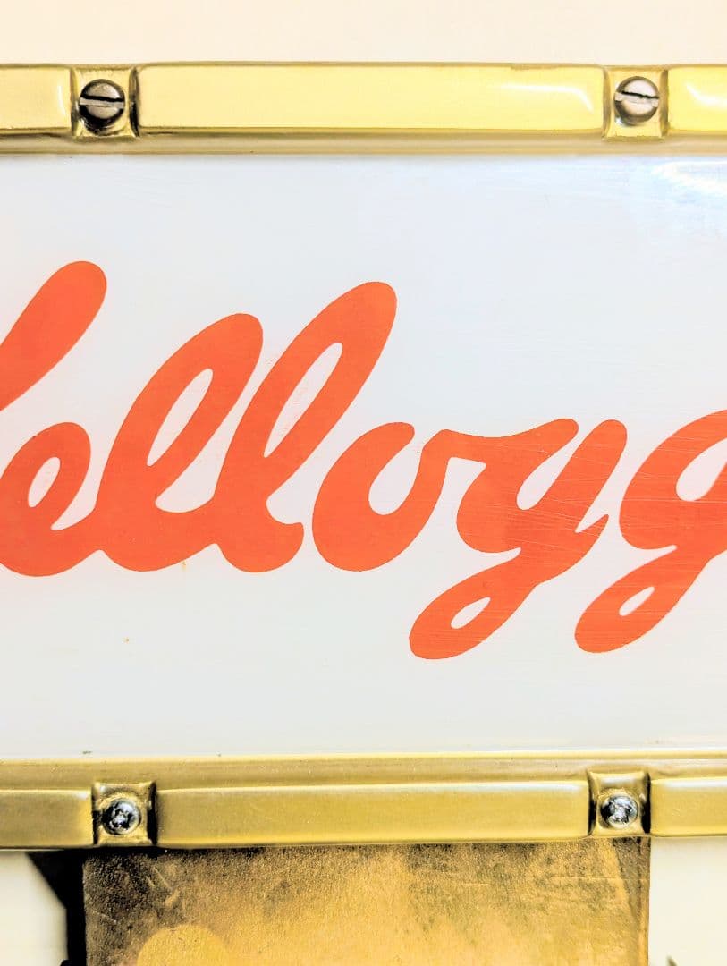 ケロッグ 店舗用什器 ディスプレイ棚 ゴールド 二段ラック