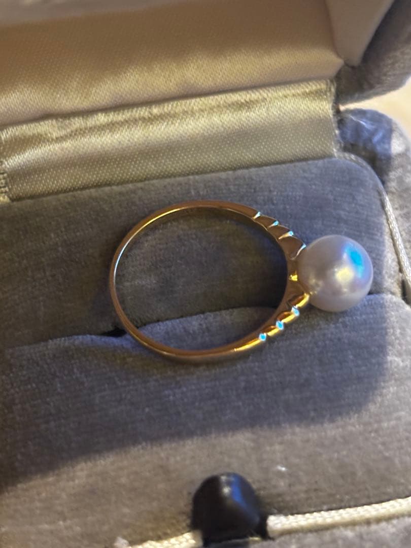 ミキモトMIKIMOTO K18YG リング あこや真珠　12号