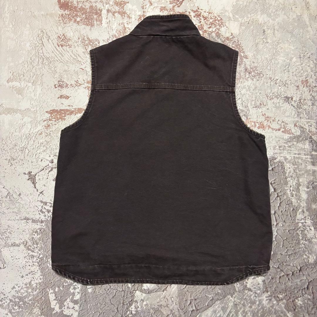 carhartt カーハート ダックベスト 裏ボア ブラウン V33DKB LT