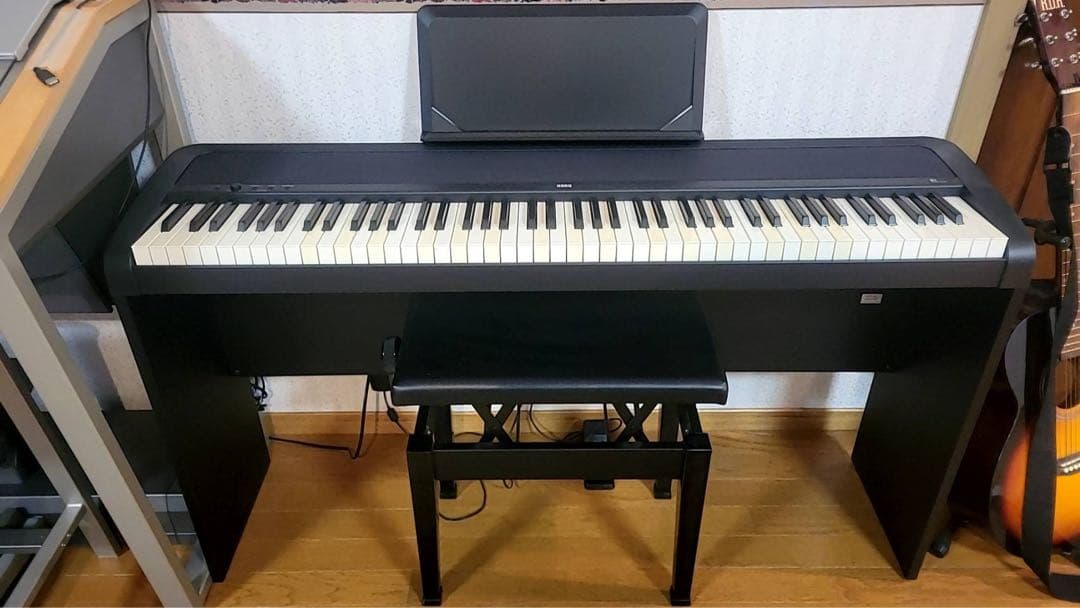 【美品】KORG 電子ピアノ B1 BK 88鍵 ブラック　椅子なし