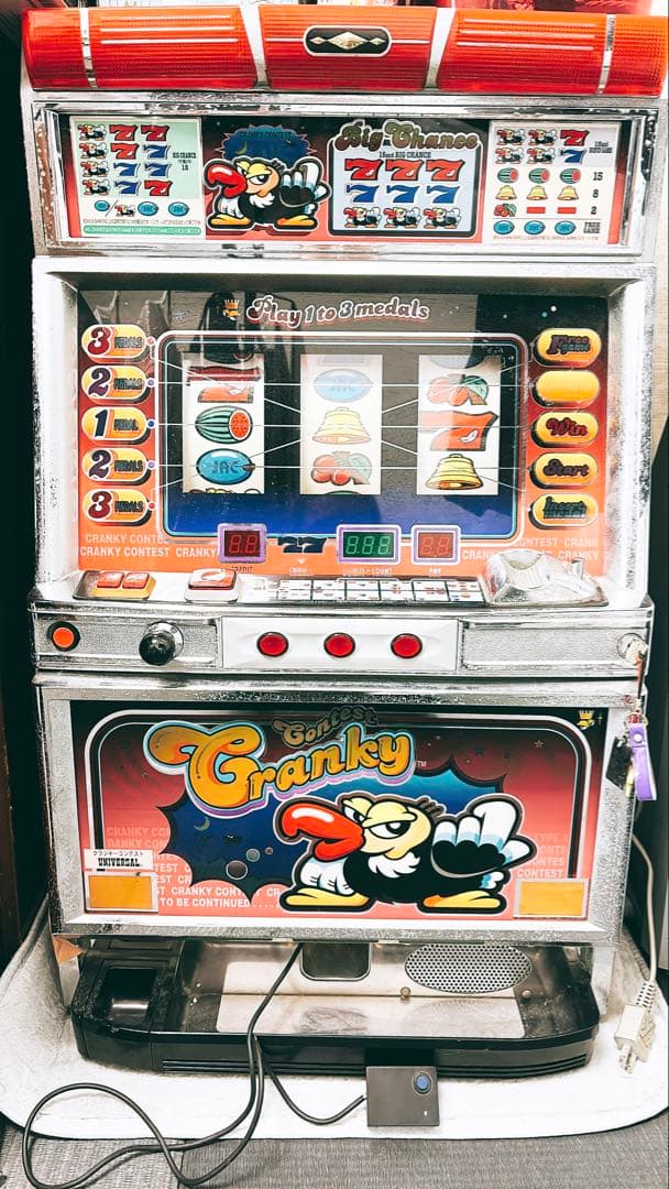 Granky スロットマシン　クランキーコンテスト　スロット台　中古品レス